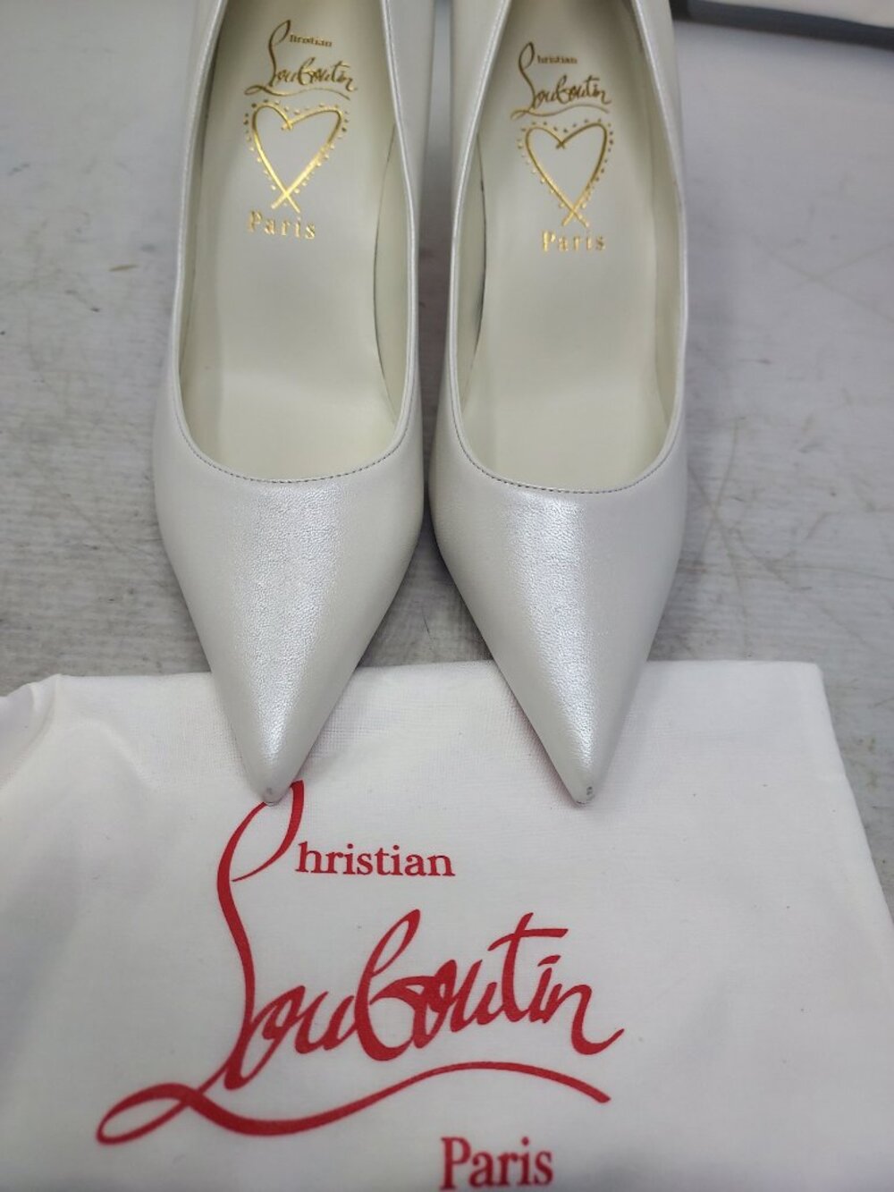 Christian Louboutin Miss Z Nappa Leather Bridal Wedding Pump - Picture 6 of 14